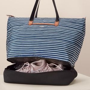 Crush It Bag (navy marker stripe)